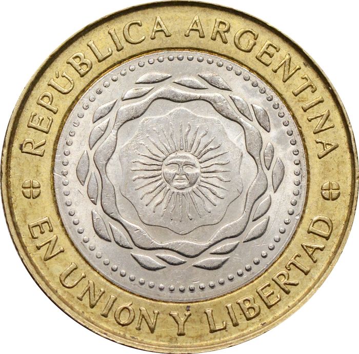 2 песо 2011 Аргентина