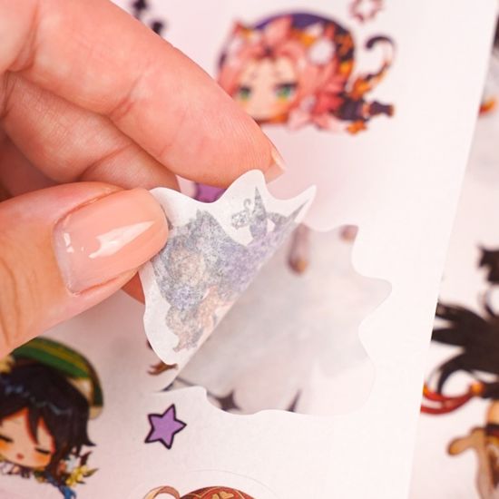 Набор наклеек "Genshin Impact" 6 листов