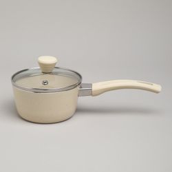 КОВШИК AGNESS АНТИП. ПОКР. РУЧКА SOFT TOUCH И СТЕКЛ. КРЫШКОЙ 600 МЛ 12*6 СМ