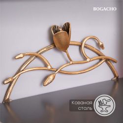 Тумба прикроватная Ин Блум подвесная Серый