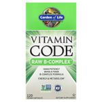 Garden of Life, Vitamin Code, Raw B-Complex, 120 веганских капсул