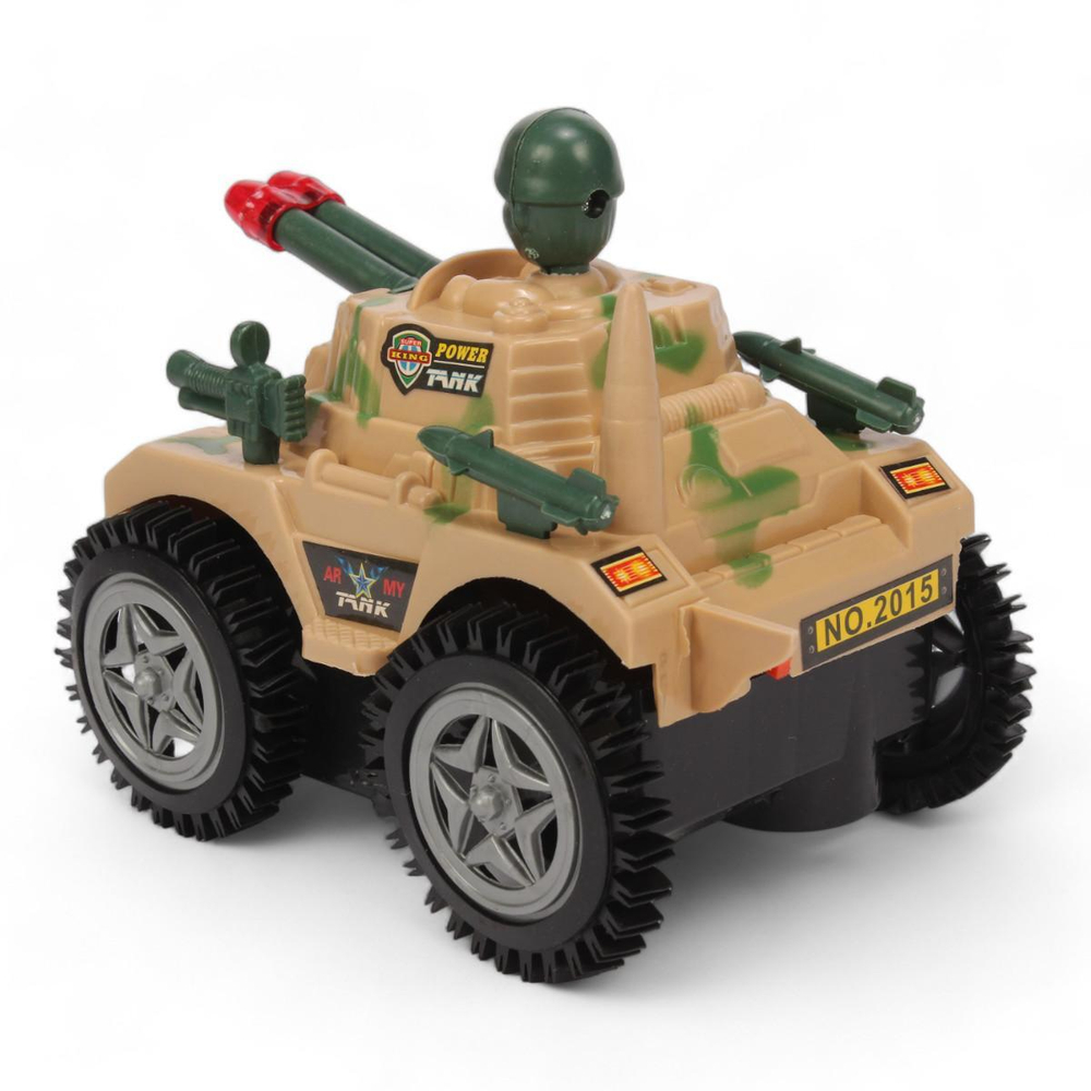 Машина Военная на бат. 15см, коробка 2015
