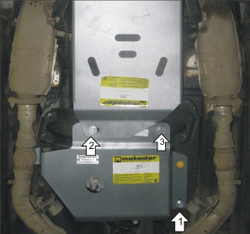 Защита Разд. коробки. 5 мм, Алюминий. для Infiniti EX 25 2007-2012 MOTODOR.38010