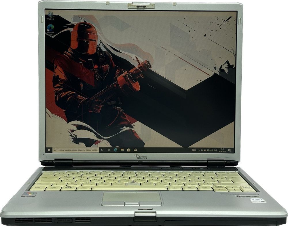 14" Уценённый ноутбук Fujitsu LifeBook S7110 (1400x1050,Intel Core 2 Duo T7200,RAM 3ГБ,SSD 128ГБ,Mobile Intel 945 ,Win 10 Pro)