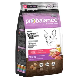 Уценка!Повр.Упак/Сухой корм ProBalance Gourmet diet Adult для взрослых собак с говядиной и ягненком