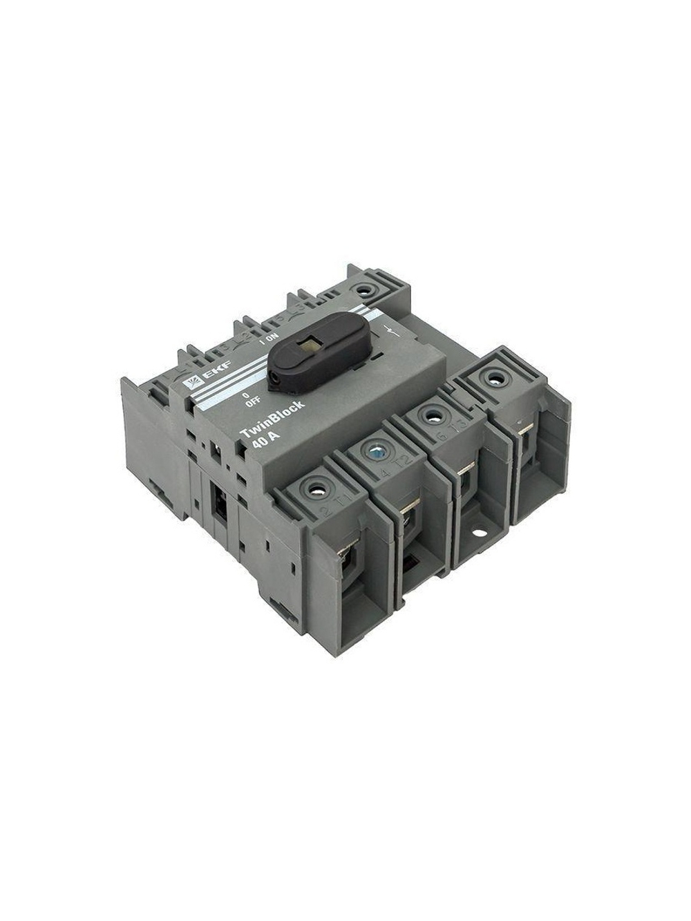 Рубильник 4п 40А с рукояткой управления для прямой установки TwinBlock EKF tb-40-4p-f