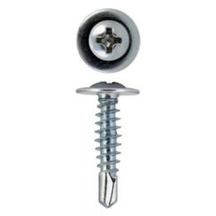 Саморез 4,2х32 цинк сверло полусфера прессшайба (упаковка 100шт) 09656