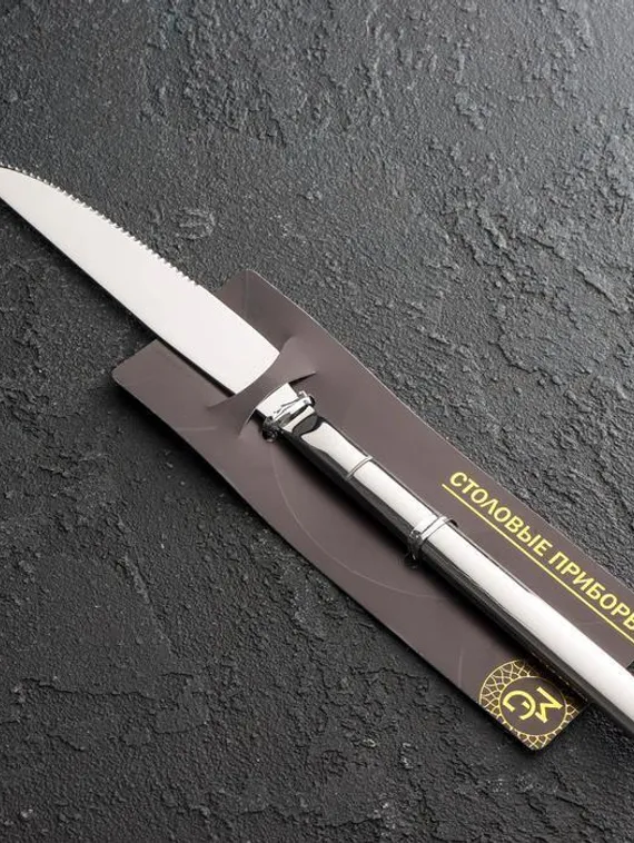 Нож столовый Magistro, h=23 см, цвет серебряный