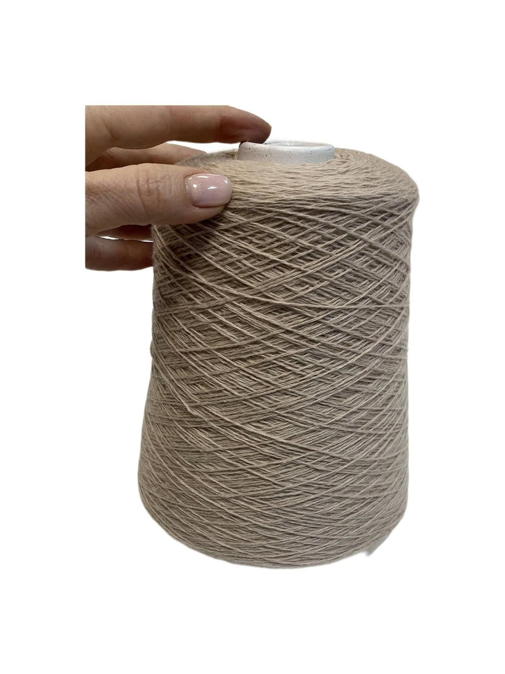 Пряжа на бобине (Италия) 70% кашемир 30% шелк 100г-750м. 375 г