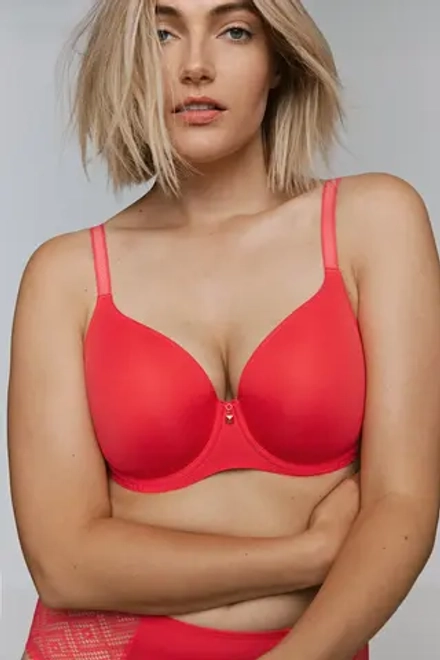 PRIMADONNA Twist Grace Bay Бюстгальтер с поролоновой вставкой, вырез в форме сердца, коралловый