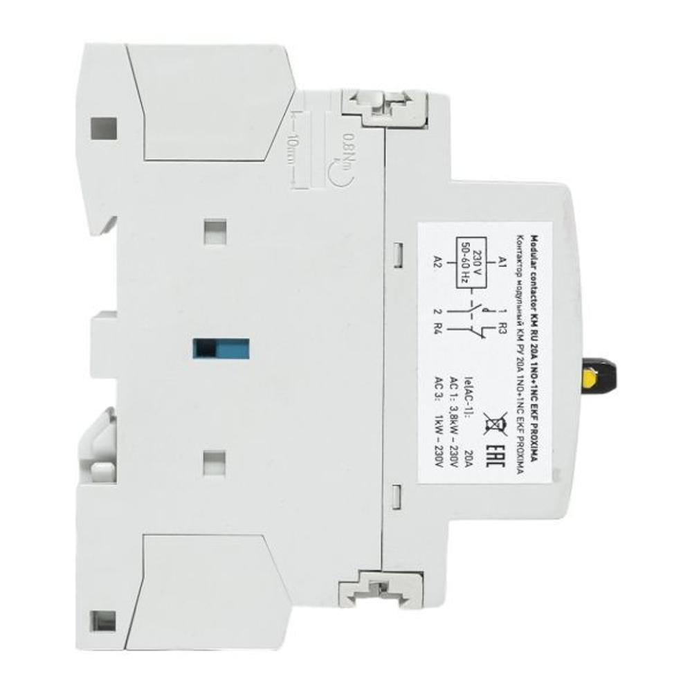 Контактор модульный КМ РУ 20А 1NO+1NC (1 мод,) EKF PROxima