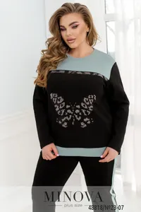 Костюм 23-07-Черный Minova