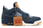 Jordan Air Jordan 4 retro levis denim mid-top retro basketball shoes men's denim