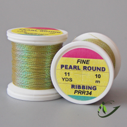 HENDS Люрекс Pearl Round Ribbing Tinsel 11 Yds