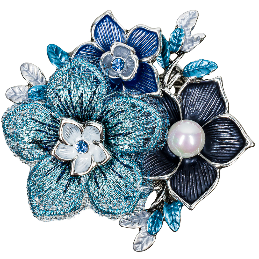 Брошь Shadore Букет XZ1442.23 BL/S