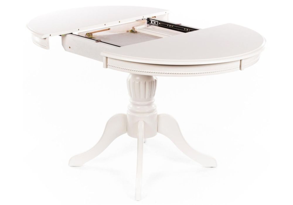 Стол раскладной Toskana 90(125)х90х75 молочно-белый