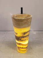 Раковина напольная из оникса Yellow ON-61357 (45*45*90)