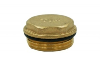 Заглушка с  упл-ным  кольц. 1"н  (TIM)(10/200)