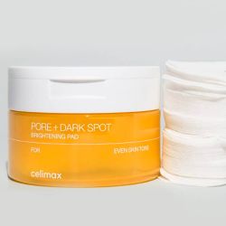 CELIMAX Тонер-пэды для выравнивания тона и рельефа кожи Pore + Dark Spot Brightening Pad (40 шт)