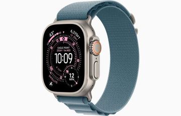 Умные часы Apple Watch Ultra 3, 49 мм, Natural Titanium Light Blue Alpine Loop S