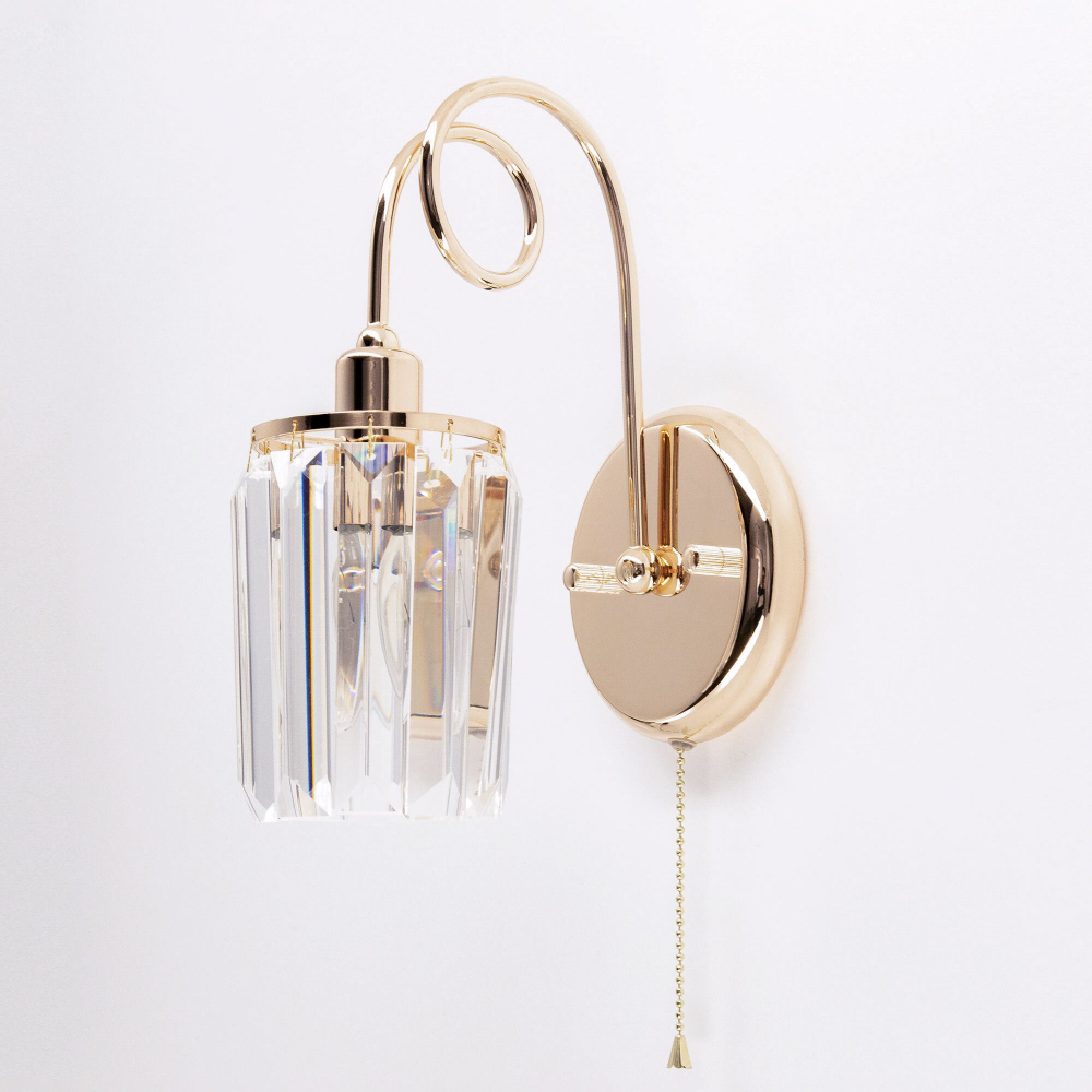 Citilux Синди CL330312 Бра хрустальное с выключателем Золото