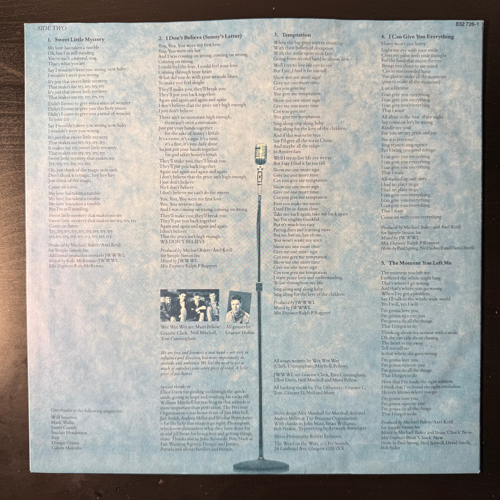 Виниловая пластинка Wet Wet Wet - Popped In Souled Out LP