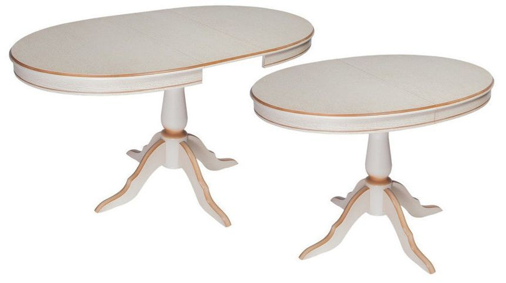 Стол обеденный Эдельвейс Б (дуб/тон 3 с патиной Шампань )