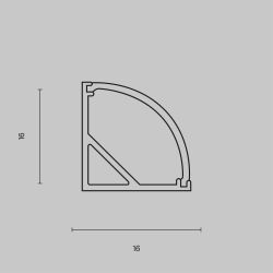 Профиль для ленты Maytoni ALM008S-2M