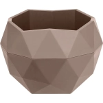 Кашпо для цветов пластиковое 2,5л d-21,8см «Топаз» Мокачино