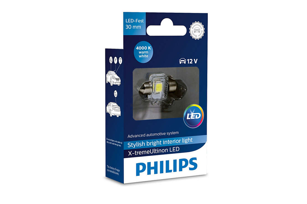 Лампа салона Fest 14x30 LED 12940 4000K 12V 1W