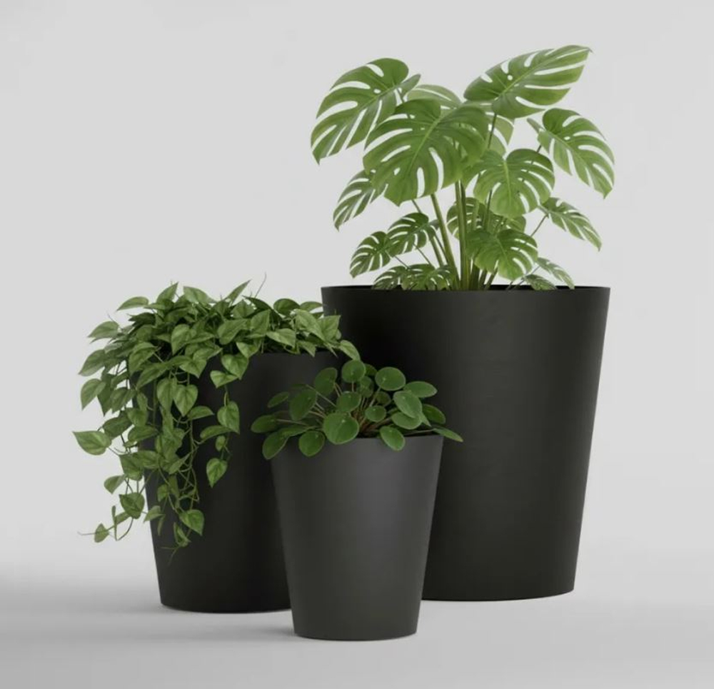 Кашпо, коллекция КОЛОР, форма КОНЕ