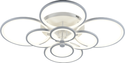 Люстра LI8832/8, белая, 256W, LM12000, 970*830*195 мм