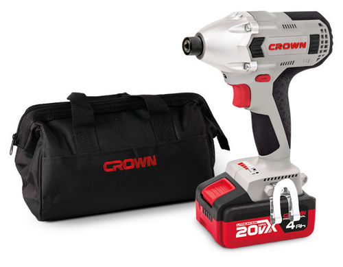 Аккумуляторный ударный винтоверт CROWN CT22021HX-4 TB