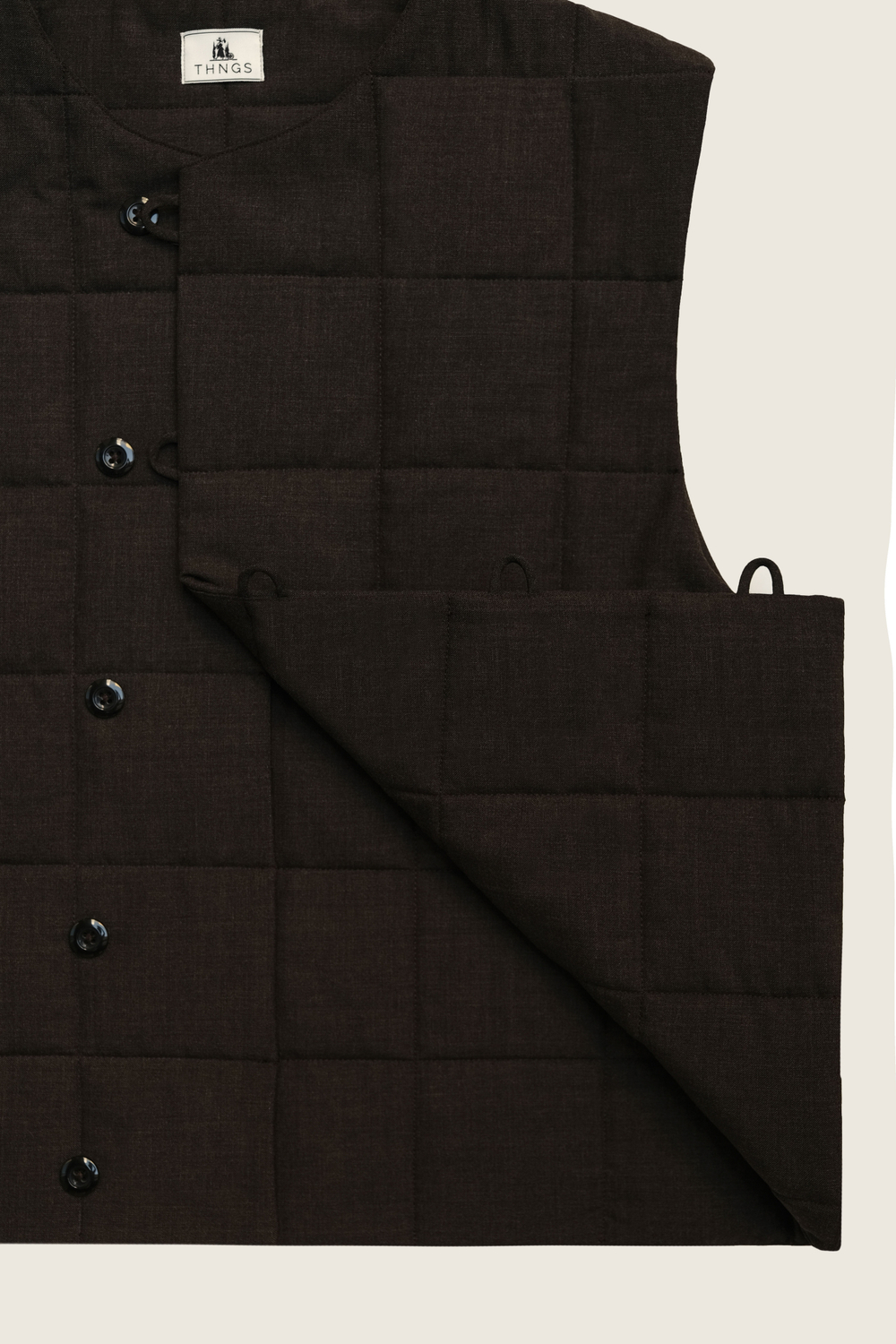 Жилет THN3_03 brown, коричневый