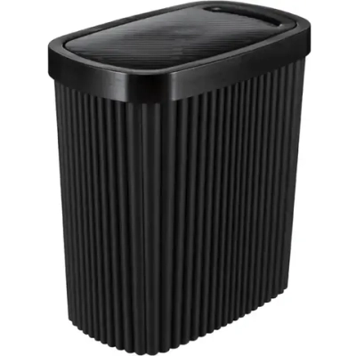 Контейнер для мусора Velvet 1,9л 160х172мм (черный гранит)
