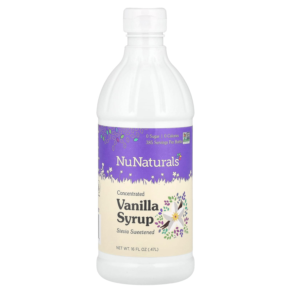 NuNaturals, Концентрированный ванильный сироп, 0,47 л (16 жидк. унц.)