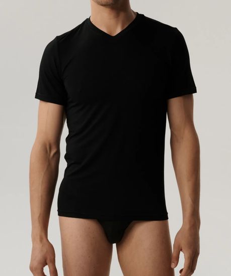 Футболка мужская с коротким рукавом из бамбука Atlantic BMV-051, черный