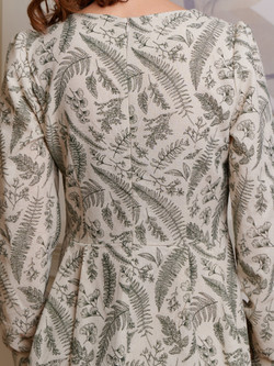 Платье лен с квадратным вырезом