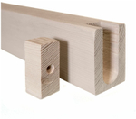 Реечная перегородка из Дуба 40х80мм