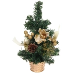 Елка декоративная «Сказочный блеск» 30 см, Золото