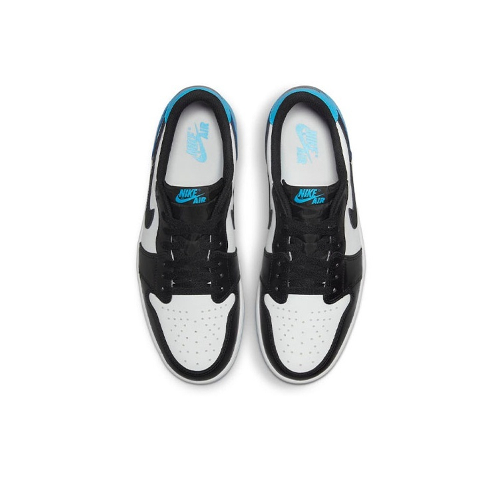 Кроссовки Air Jordan 1 Low Black and Dark Powder Blue
