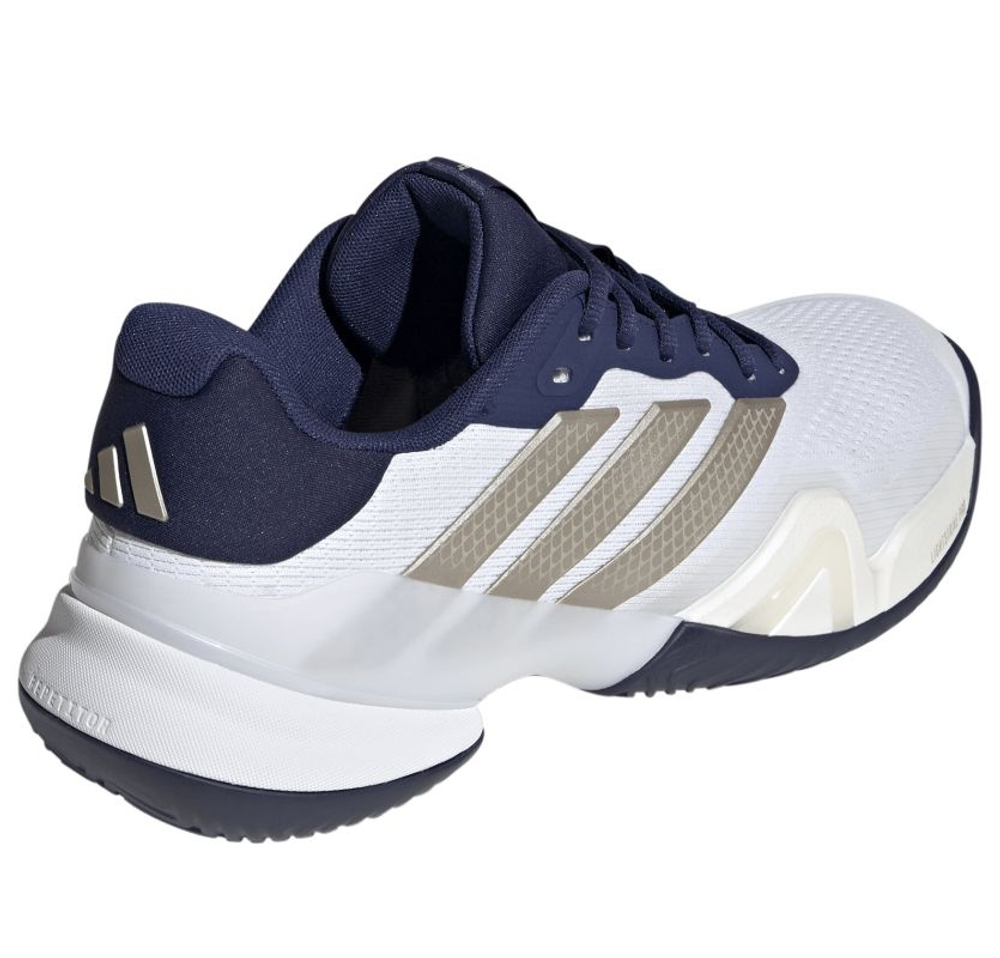 Теннисные кроссовки Adidas Barricade 14 M - cloud white/cyber metallic/dark blue