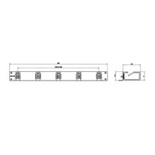 Кабельный организатор CMW-1U-01-BK