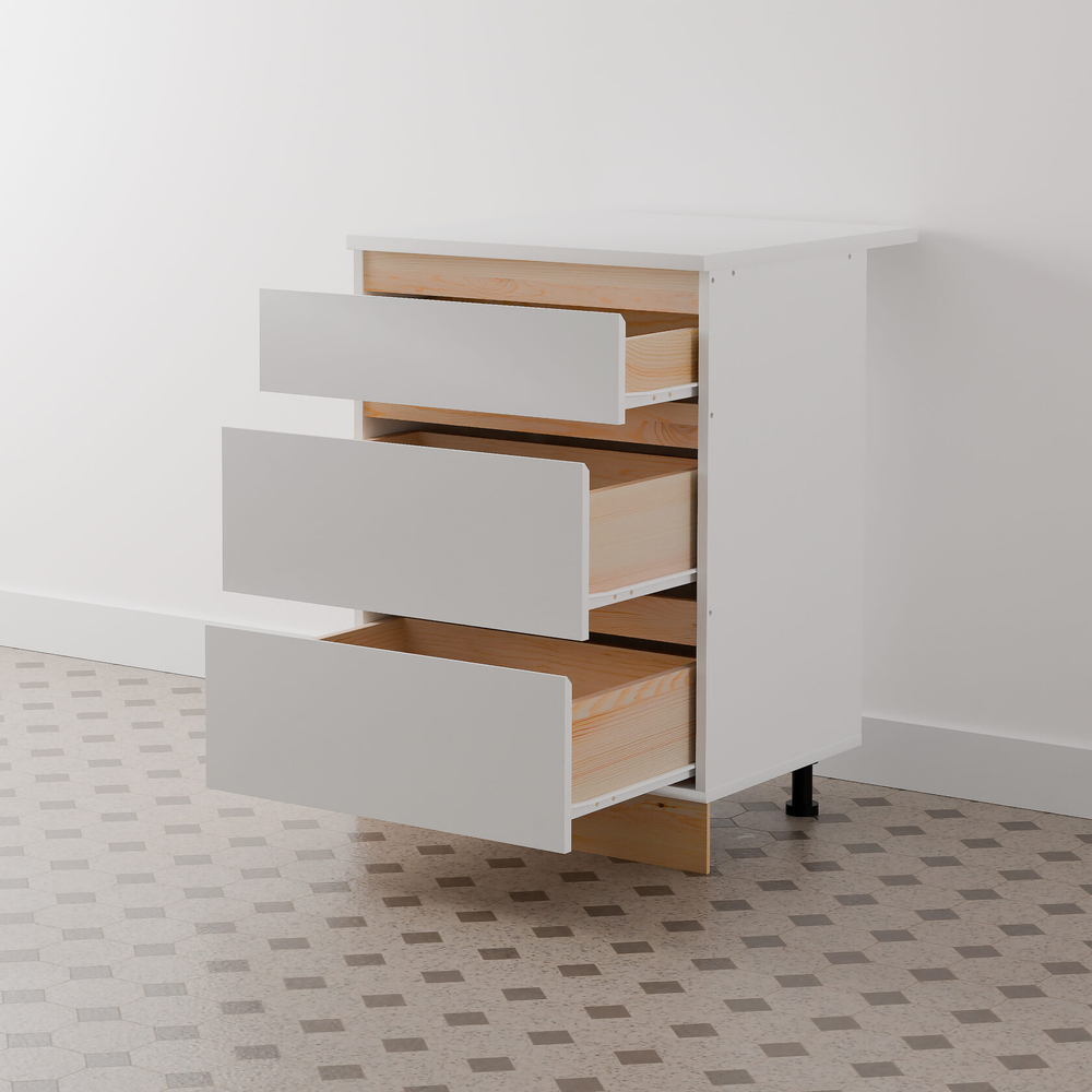 Кухонный модуль напольный 60 см Виолас 3-мя ящиками со столешни