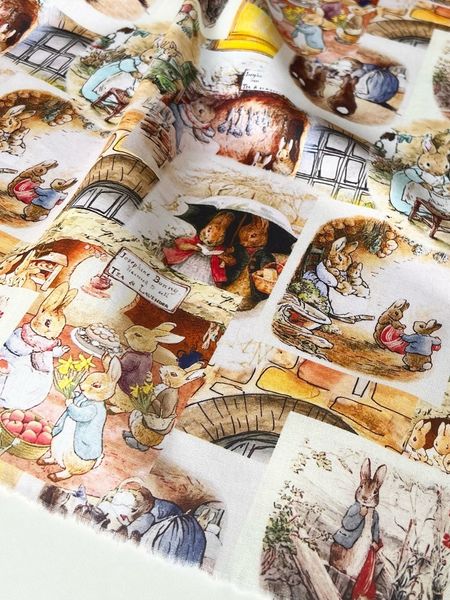 СЕМЕЙСТВО КРОЛИКОВ, 100% хлопок Handmade Fabrics 4