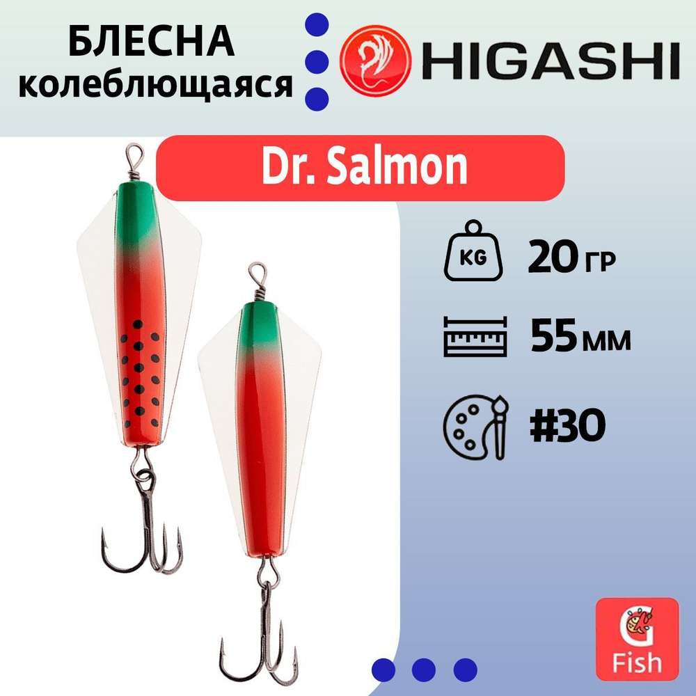 Блесна колеблющаяся Dr. Salmon 26g #21