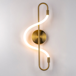 637653 Бра CORINTO 10W LED 690LM ЗОЛОТО 3000K IP20