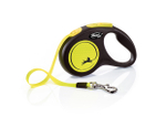 Flexi new Neon рулетка для собак 15 кг ремень 5 м.