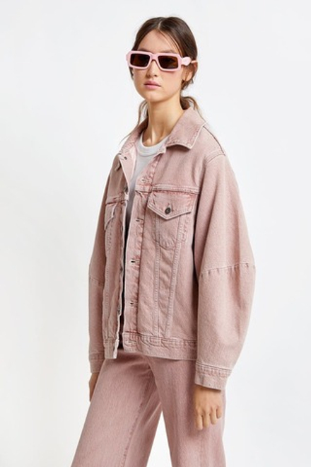 Куртка джинсовая утепленная женская LEVI'S LMC WEDGE SLEEVE TRUCKER LMC PINK SANDS
