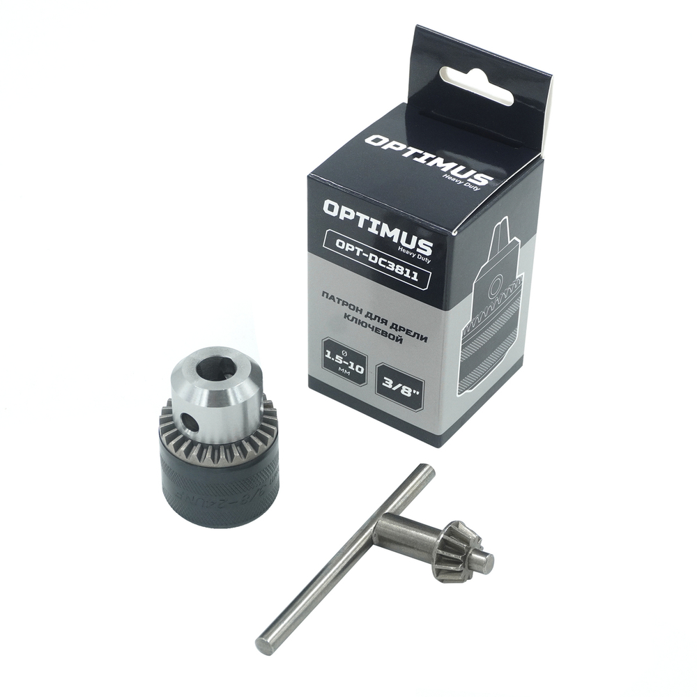 OPT-DC3811 Патрон ключевой 3/8", 1.5-10 мм